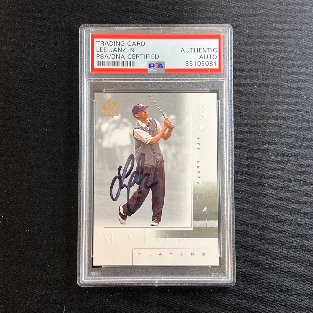 Upperdeck SP Authentic #119 Lee Janzen Signed Card AUTO PSA/DNA Slabbed