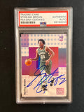2017-18  Panini Status #123 Sterling Brown Signed Card AUTO PSA/DNA Slabbed Bucks