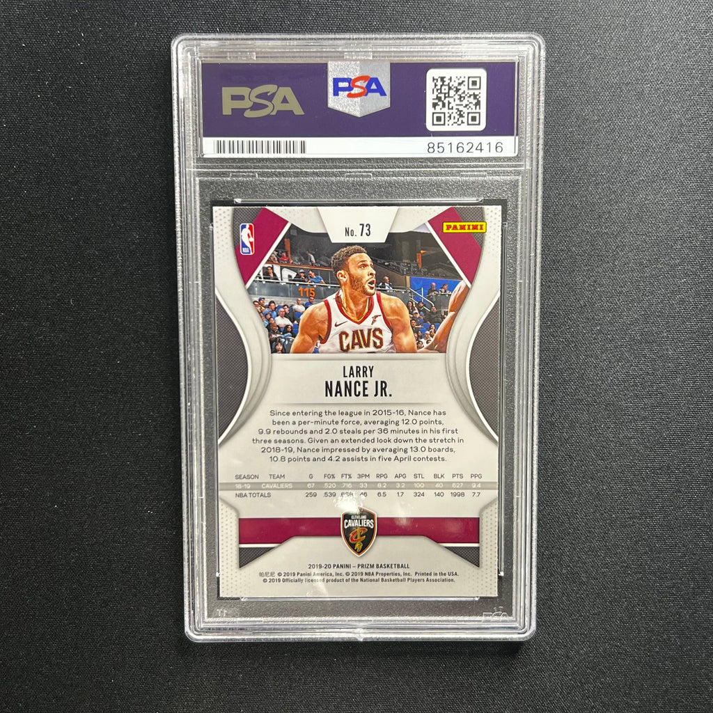 2019-20 Panini #73 Larry Nance Jr. Signed Card AUTO 10 PSA Slabbed Cavs