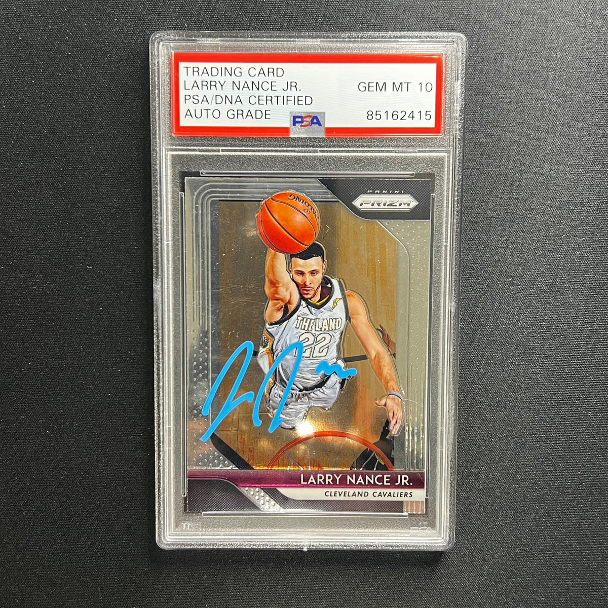 2018-19 Panini #210 Larry Nance Jr. Signed Card AUTO 10 PSA Slabbed Cavs