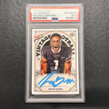 2023 Gametime Vintage Football #GTJB Javon Baker Signed Card AUTO PSA Slabbed Patriots UCF RC