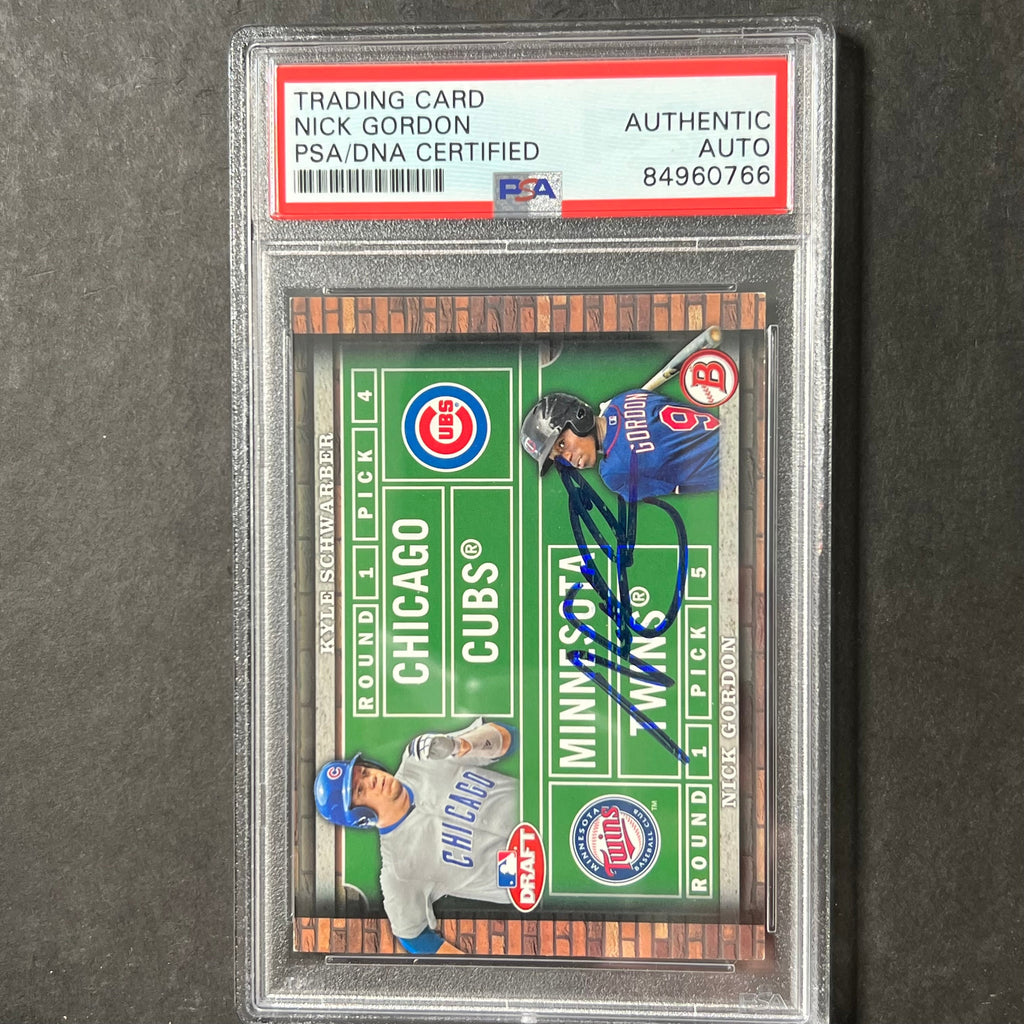 2014 Topps #DD-SG Nick Gordon Signed Card PSA Slabbed AUTO Twins