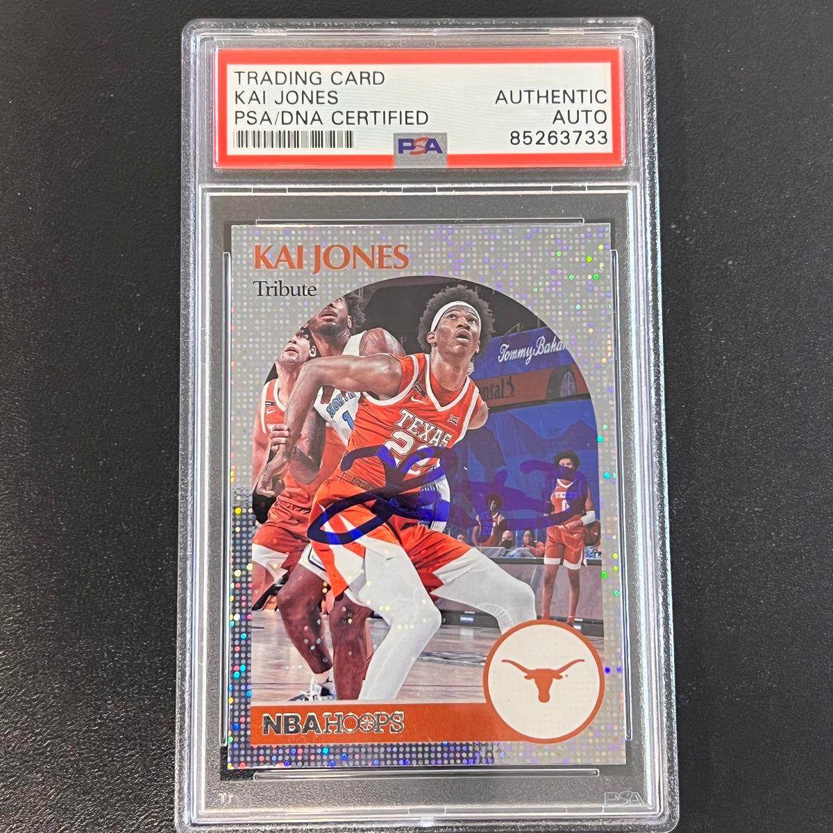 2021 Panini Chronicles Hoops Draft Picks #62 Kai Jones Signed AUTO PSA Slabbed Texas