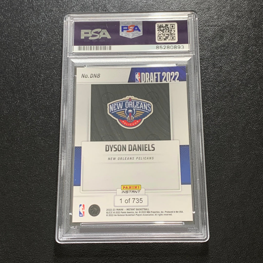 2022-2023 Panini Instant #DN8 Dyson Daniels Signed Card Auto PSA Slabbed RC Pelicans