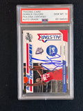 2010-11 Panini All Star #2 Derrick Favors Signed Card AUTO 10 PSA Slabbed Nets