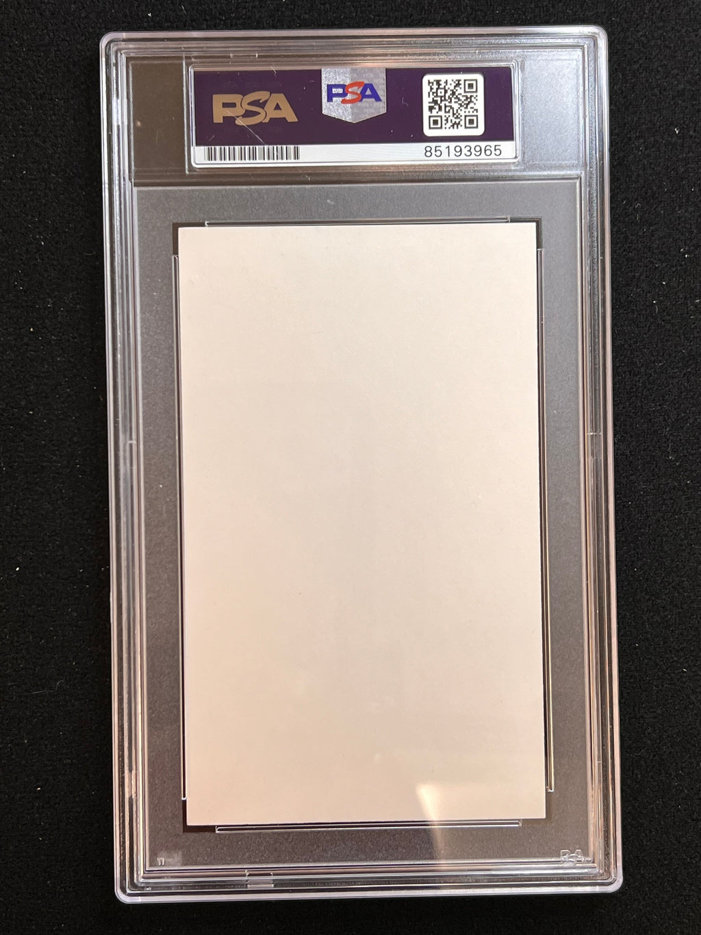 Arnie Risen Signed index card Auto PSA Slabbed Ohio State