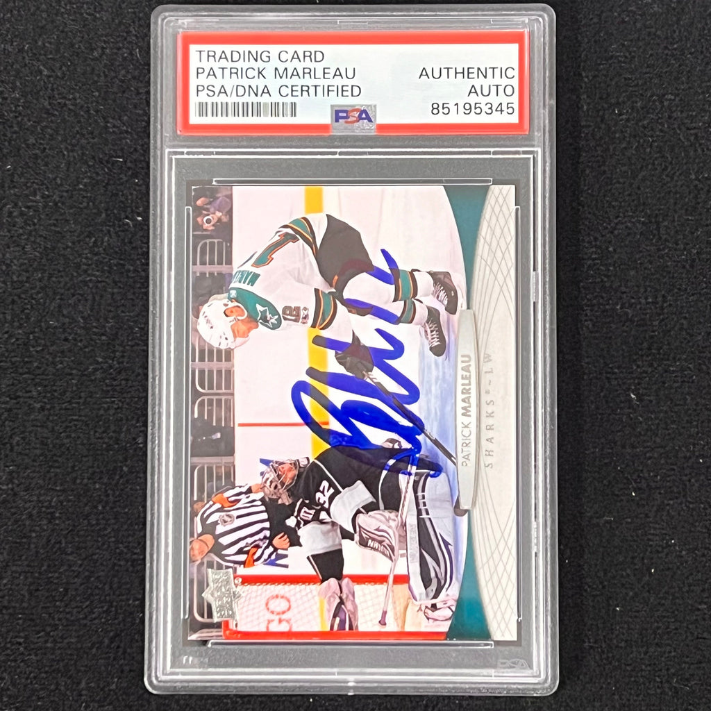 2011-12 Upper Deck #40 PATRICK MARLEAU signed card PSA/DNA San Jose Sharks Slabbed