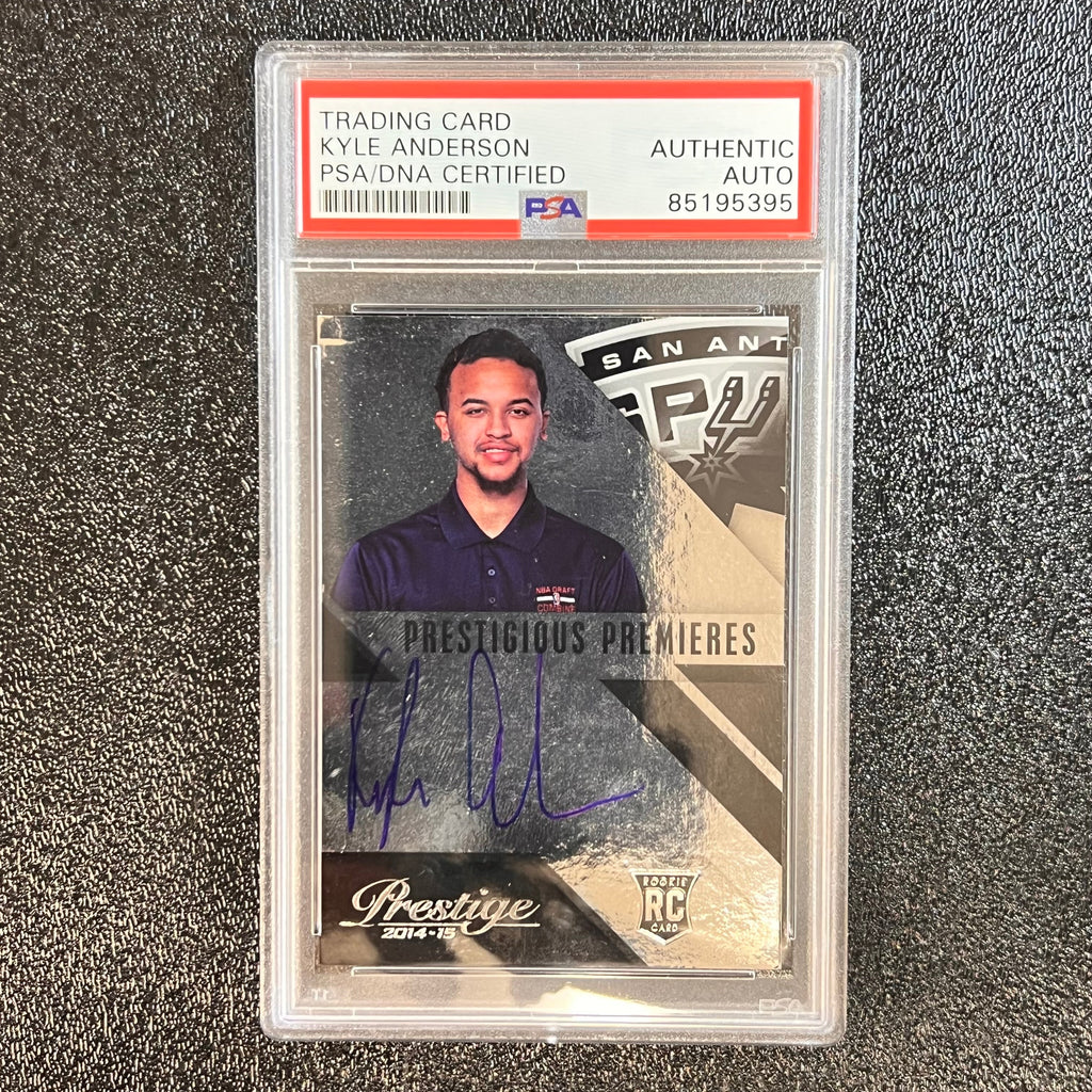 2014 Panini #PP-KA Kyle Anderson Signed Card AUTO PSA/DNA Slabbed Spurs