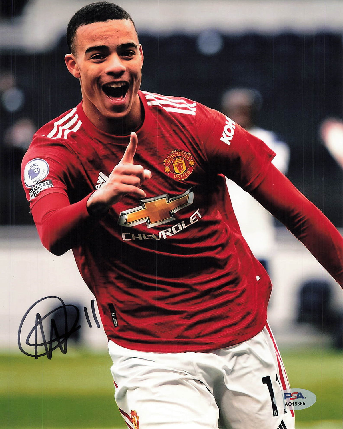 Mason Greenwood signed 8x10 photo PSA Soccer Autograph
