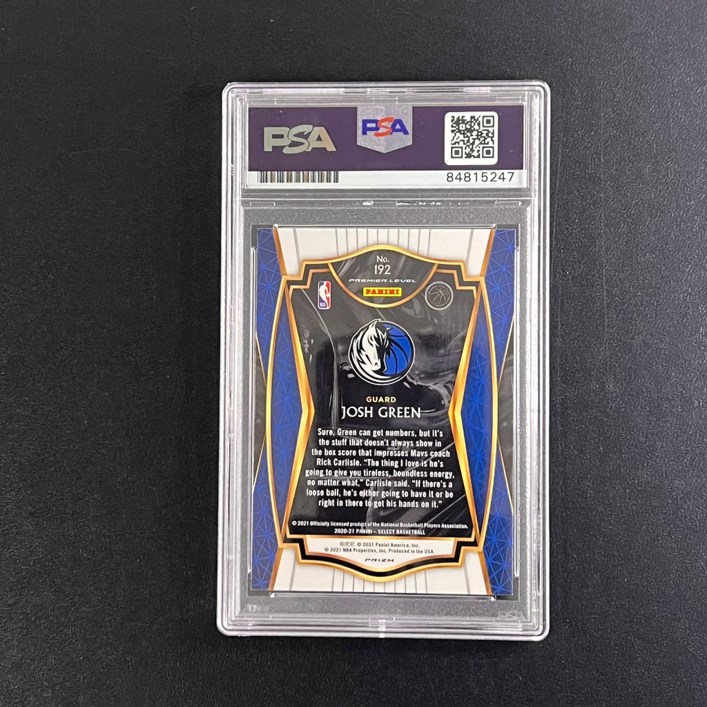 2021 Panini Select #192 Josh Green Signed Card AUTO PSA Slabbed RC Mavericks