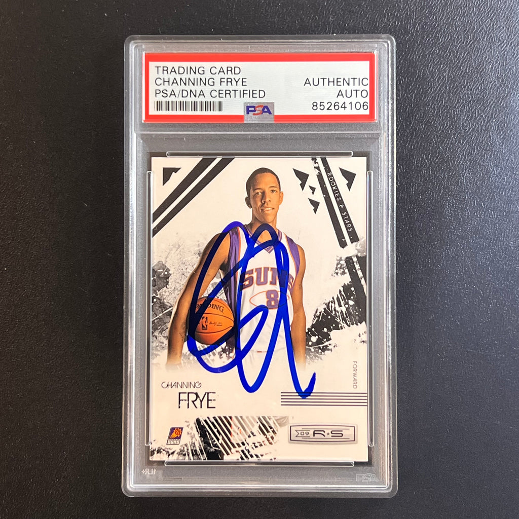 2009-10 Panini Rookies & Stars #79 Channing Frye Signed Card AUTO PSA Slabbed Suns