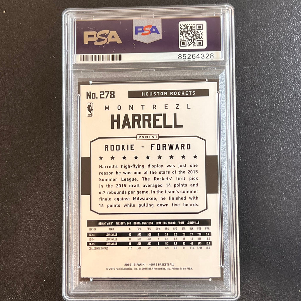2015-16 NBA Hoops #278 Montrezl Harrell Signed Card AUTO PSA Slabbed RC Rockets