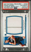 2021 National Treasures Colossal Jumbo Mat. #FWG Franz Wagner Signed Card Authentic AUTO 10 PSA Slabbed RC