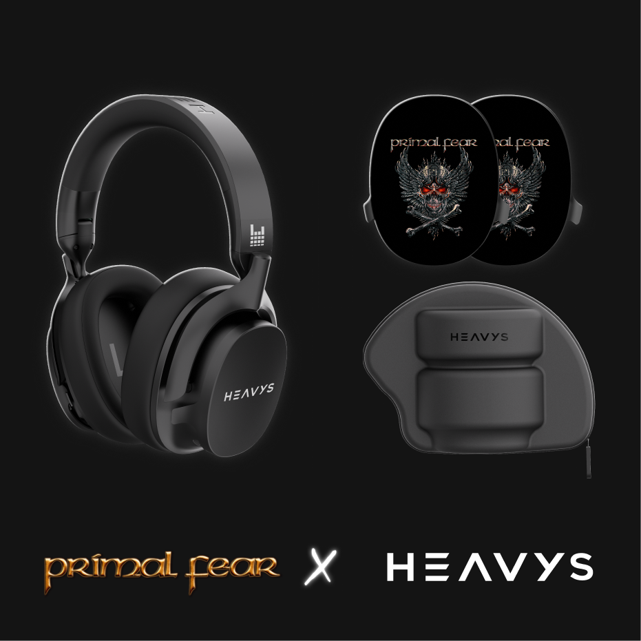 Primal Fear Official Limited Edition HEAVYS Headphone Shells & Headphone Bundle