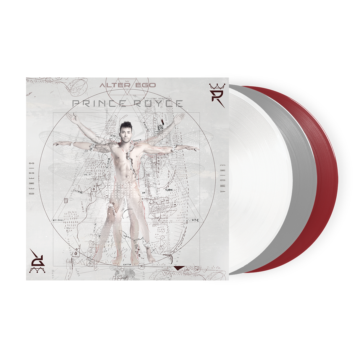 Prince Royce - Alter Ego - Vinyl 3LP (Clear/Milky/Ruby) Vinyl Record