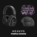 Purple Smoke Limited Edition HEAVYS Headphone Shells & Headphone Bundle