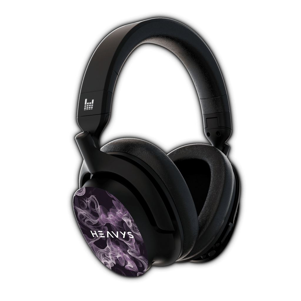 Purple Smoke Limited Edition HEAVYS Headphone Shells & Headphone Bundle