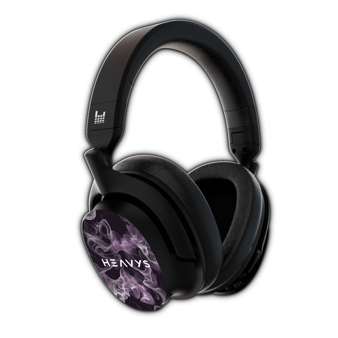 Purple Smoke Limited Edition HEAVYS Headphone Shells & Headphone Bundle