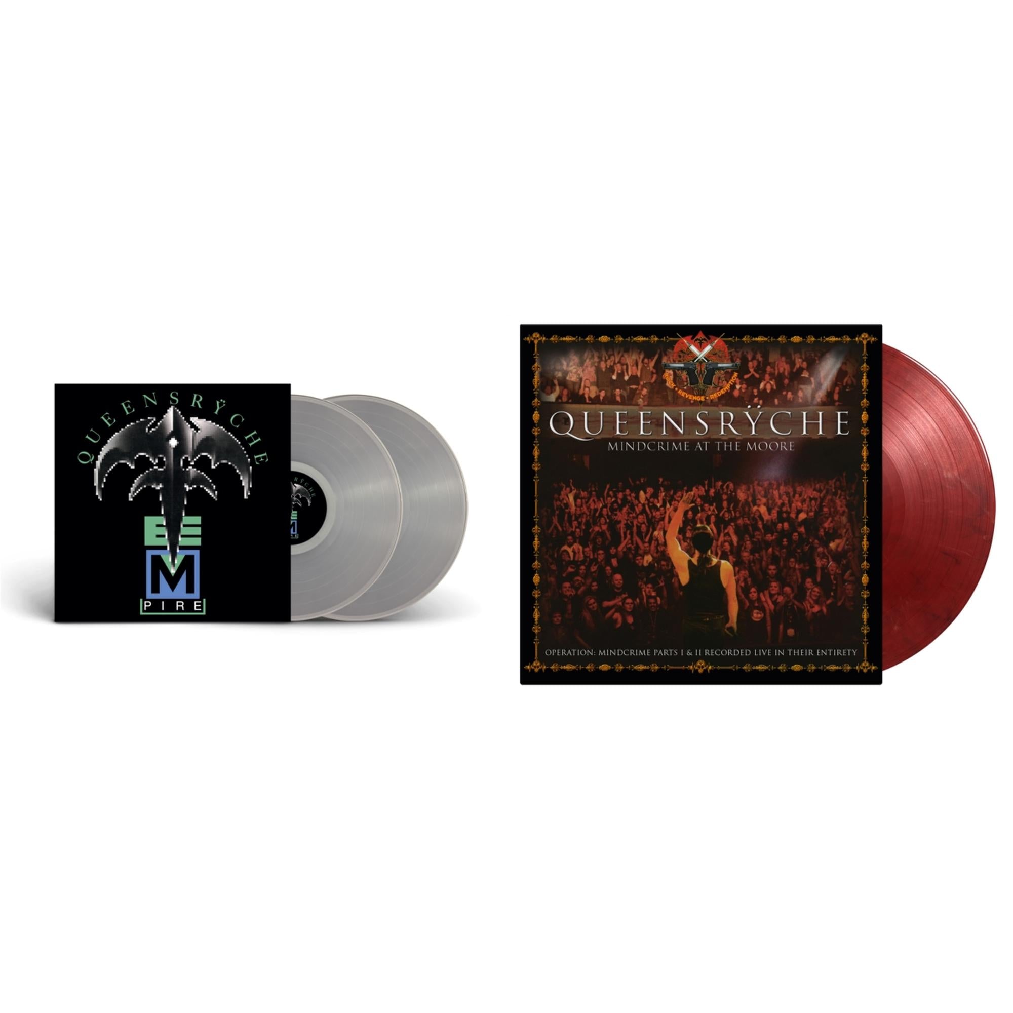 Empire (2LP/Clear Vinyl) & Mindcrime At The Moore (4LP/Limited/Translucent Red, Solid White & Black Marbled Vinyl/180G)