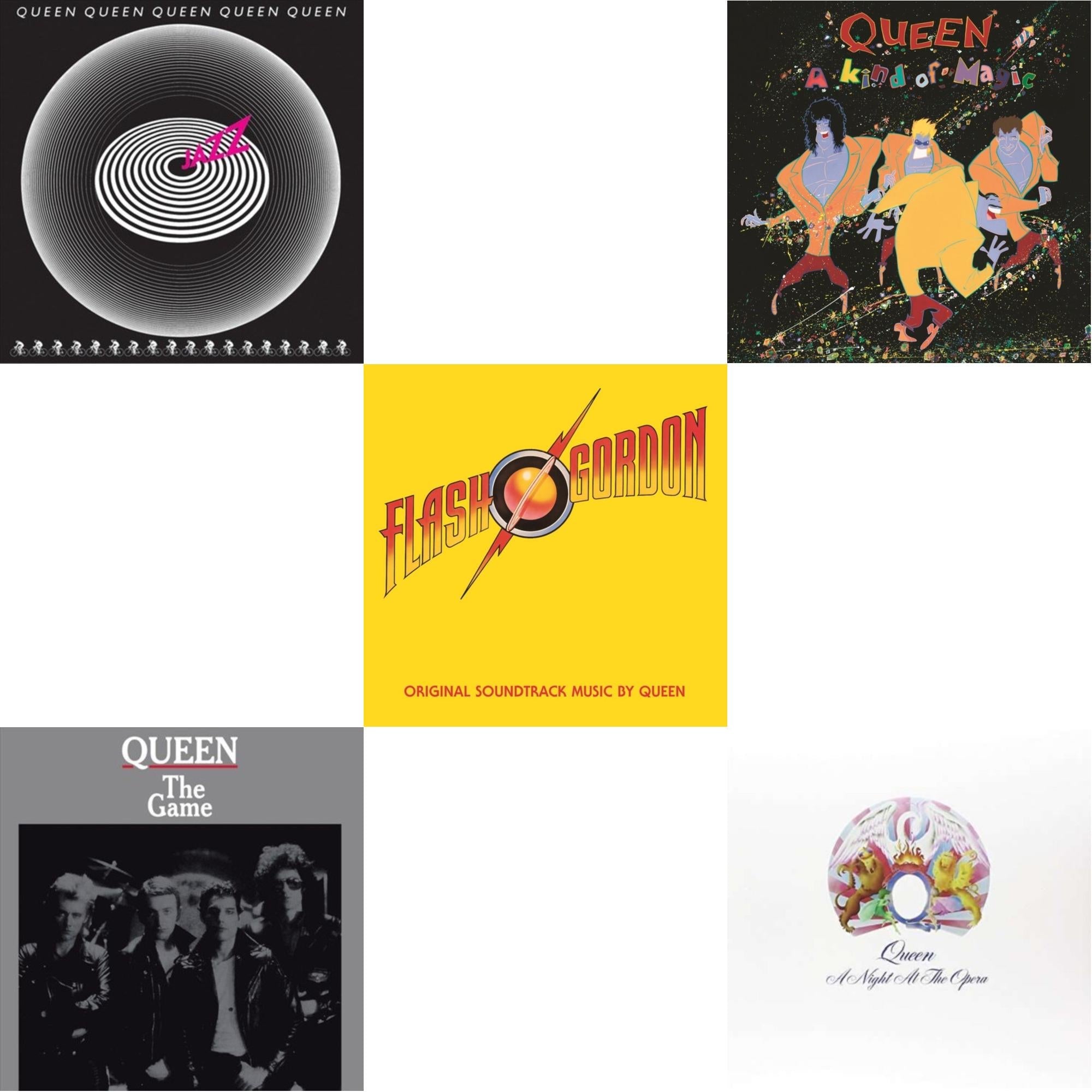 Jazz & Game & Flash Gordon & Kind Of Magic & Night At The Opera