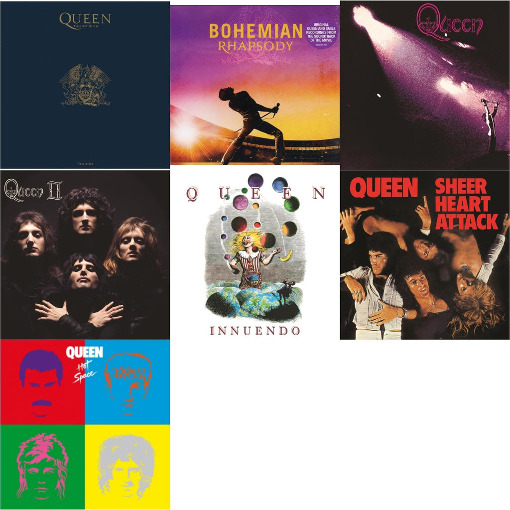 Greatest Hits 2 (180G/Dl Card) & Bohemian Rhapsody (180G/2LP) & Queen & Queen Ii & Innuendo (2LP) & Sheer Heart Attack (Half-Speed LP Vinyl) & Hot Space LP Ltd.