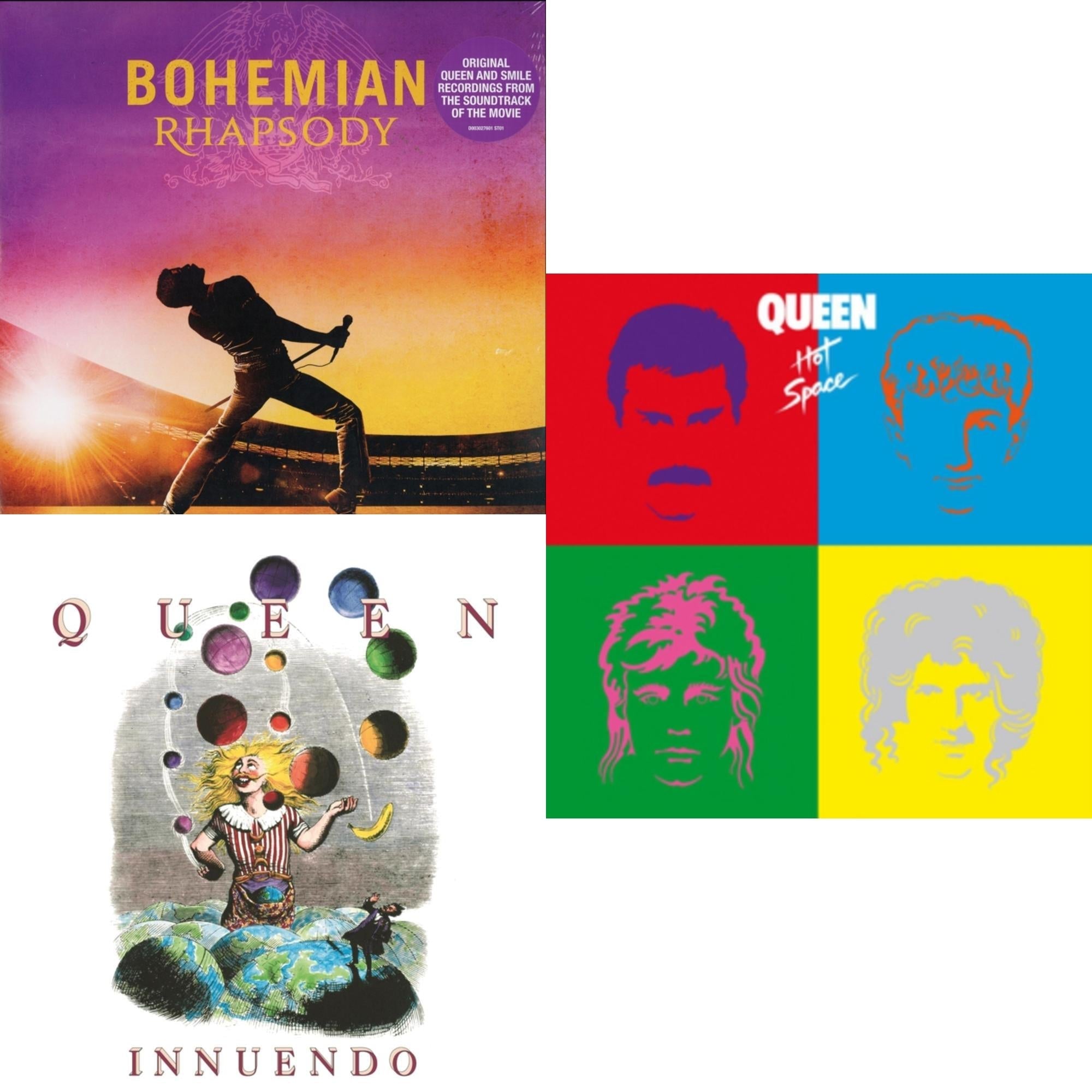 Bohemian Rhapsody (180G/2LP) & Innuendo (2LP) & Hot Space LP Ltd.