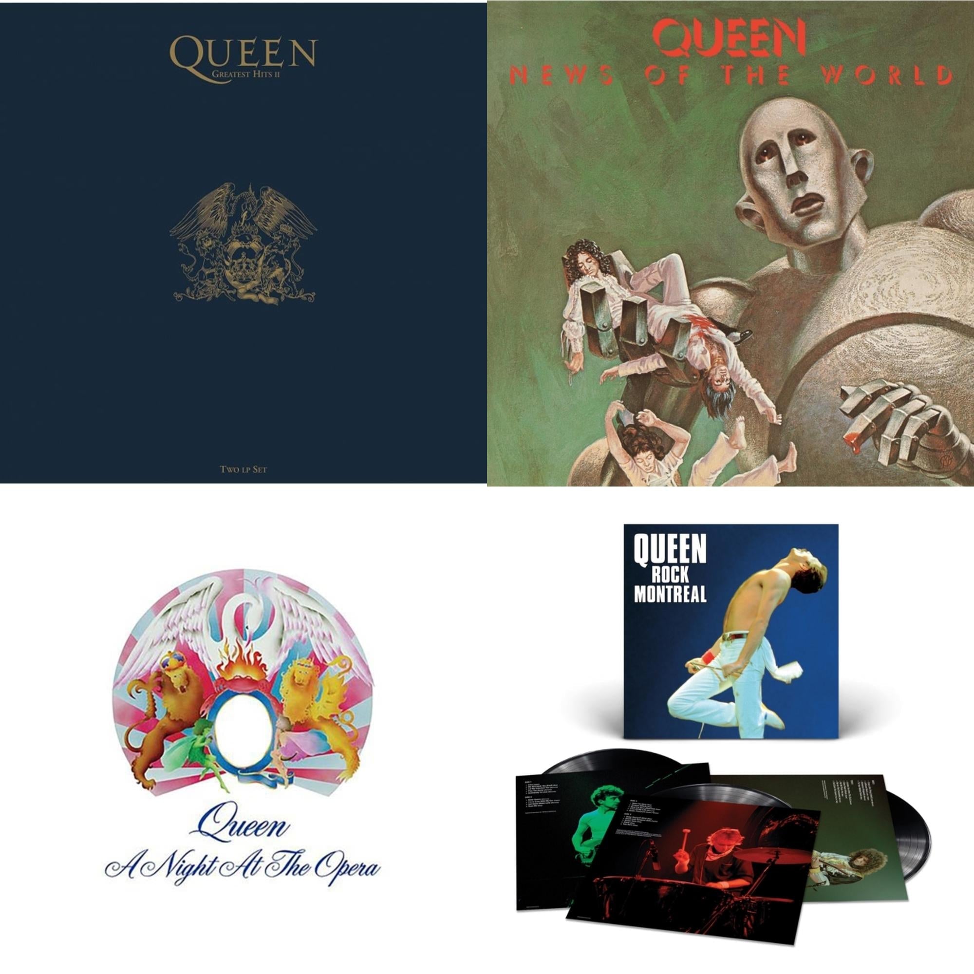 Greatest Hits 2 (180G/Dl Card) & News Of The World & Night At The Opera & Queen Rock Montreal (3LP)