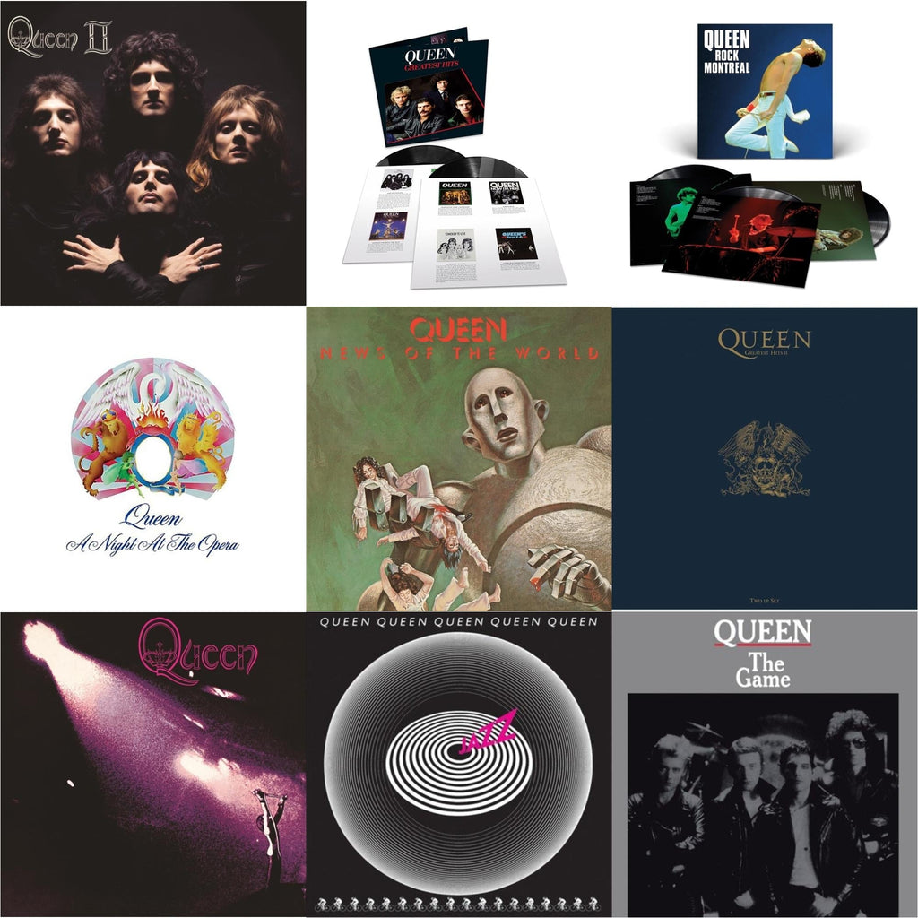 Greatest Hits 1 (180G/Dl Card/2LP) & Greatest Hits 2 (180G/Dl Card) & Jazz & Game & Queen & Queen Ii & News Of The World & Night At The Opera & Queen Rock Montreal (3LP)