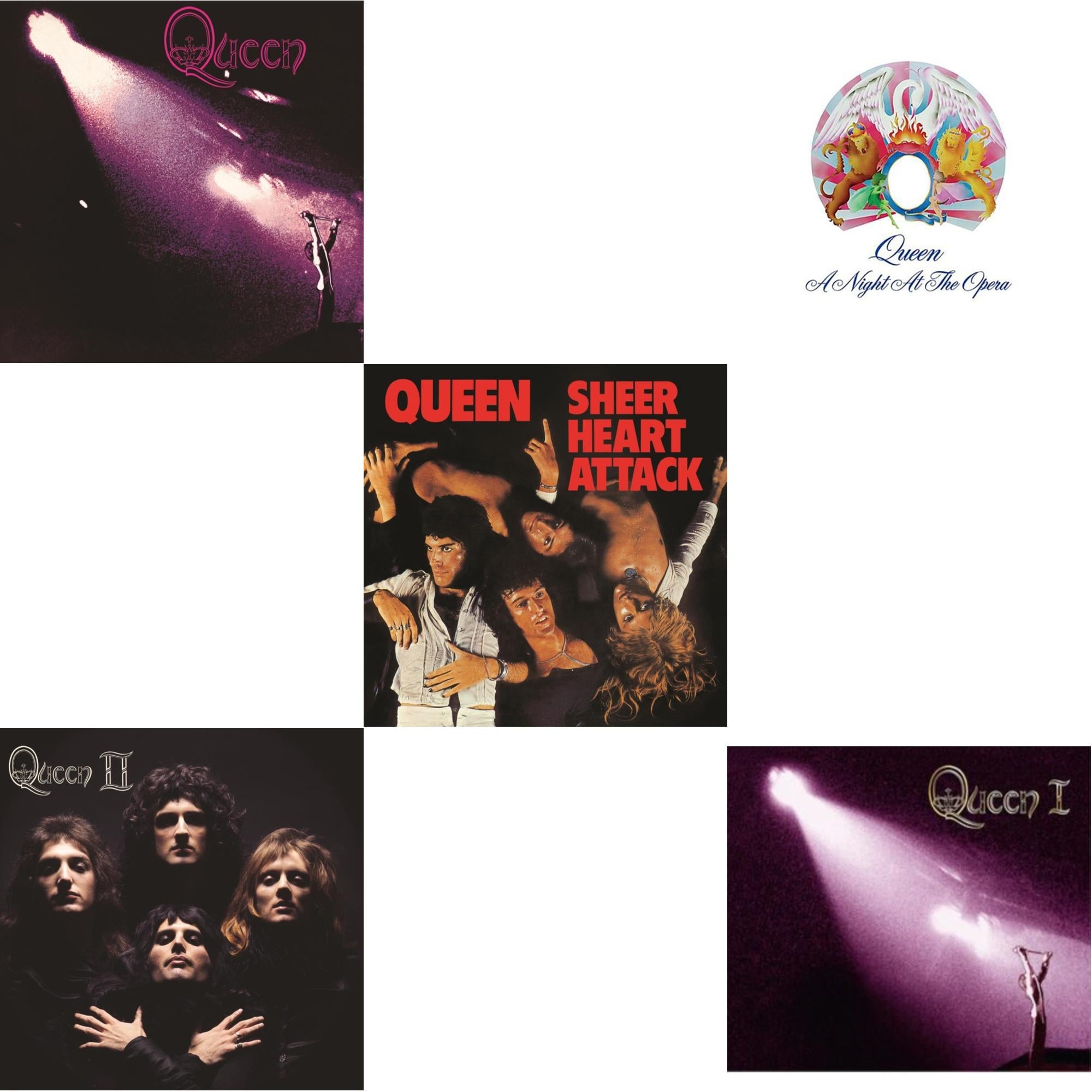 Queen & Queen Ii & Sheer Heart Attack (Half-Speed LP Vinyl) & Night At The Opera & Queen I (2024 Mix)