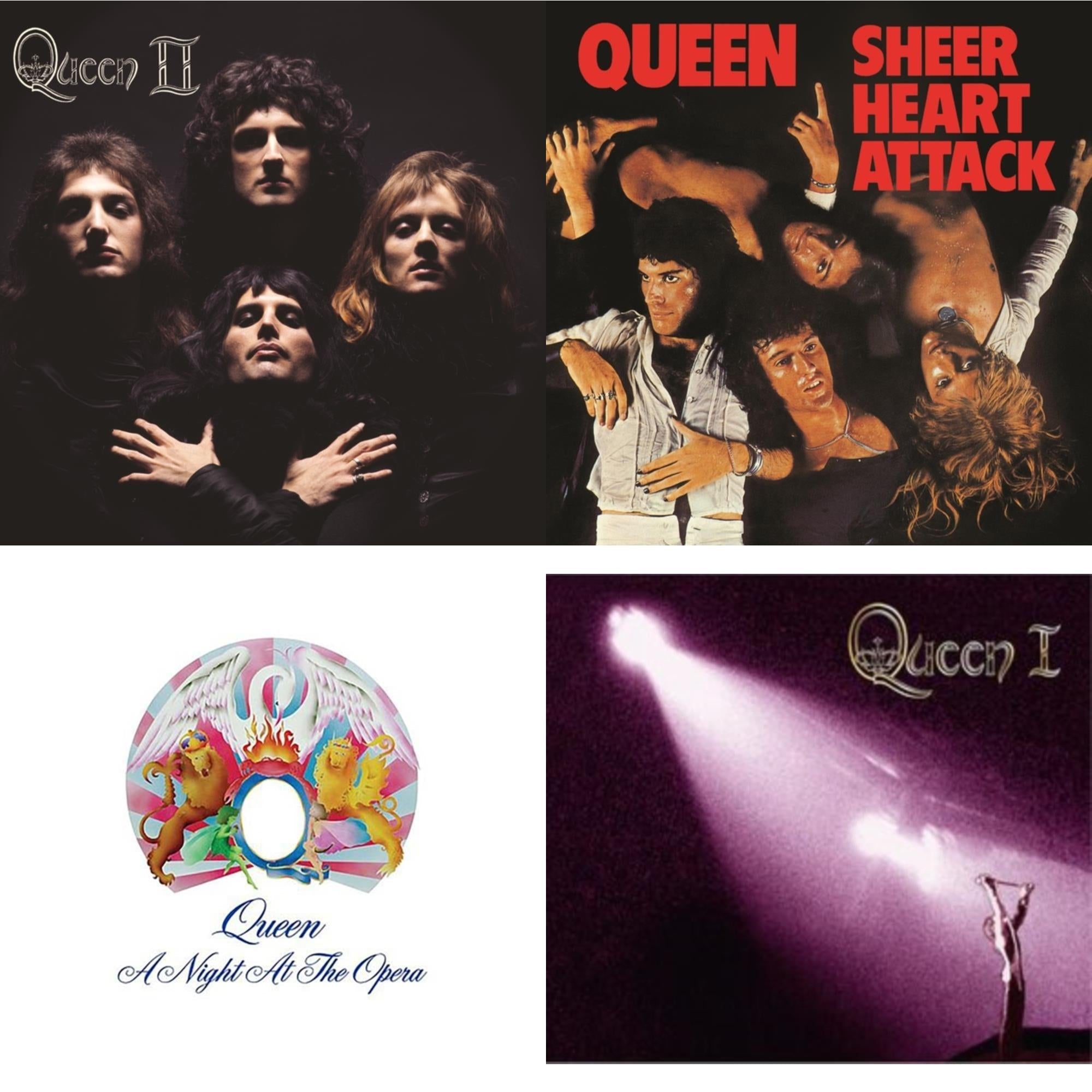 Queen Ii & Sheer Heart Attack (Half-Speed LP Vinyl) & Night At The Opera & Queen I (2024 Mix)