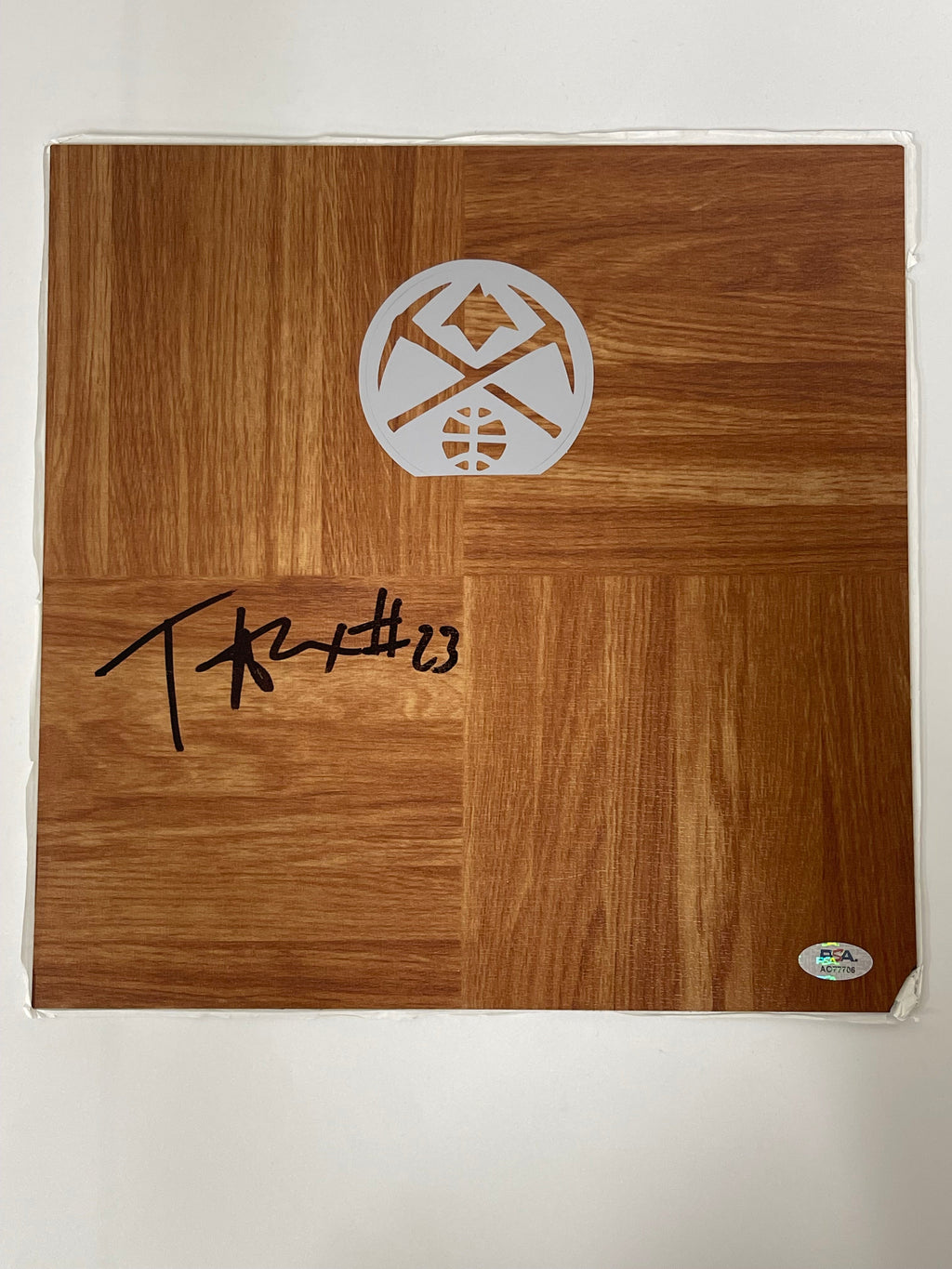 Trey Alexander Signed Floorboard PSA/DNA Autographed Nuggets