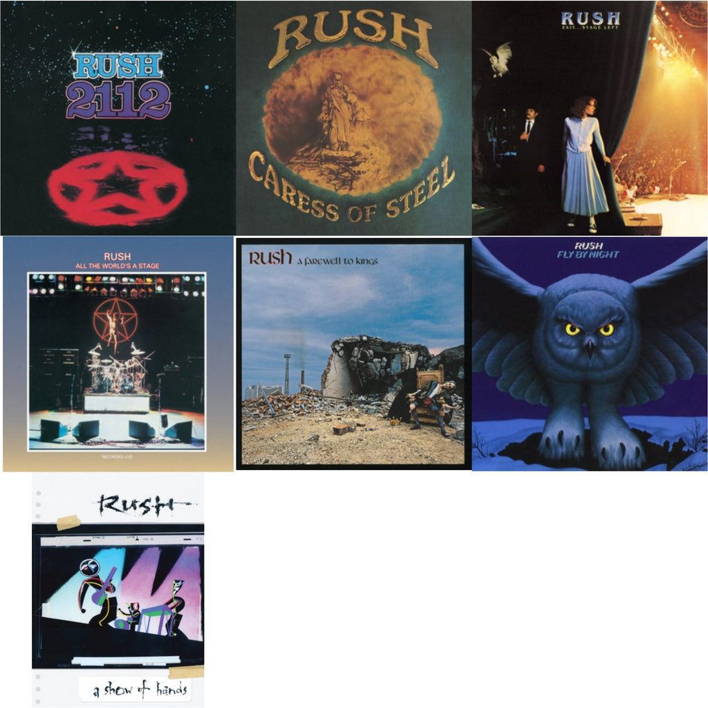 Fly By Night (180G) & Caress Of Steel (180G/Dl Card) & All The World's A Stage (180G) & 2112 (180G) & Farewell To Kings (180G) & Exit Stage Left (180G) & Show Of Hands (180G)