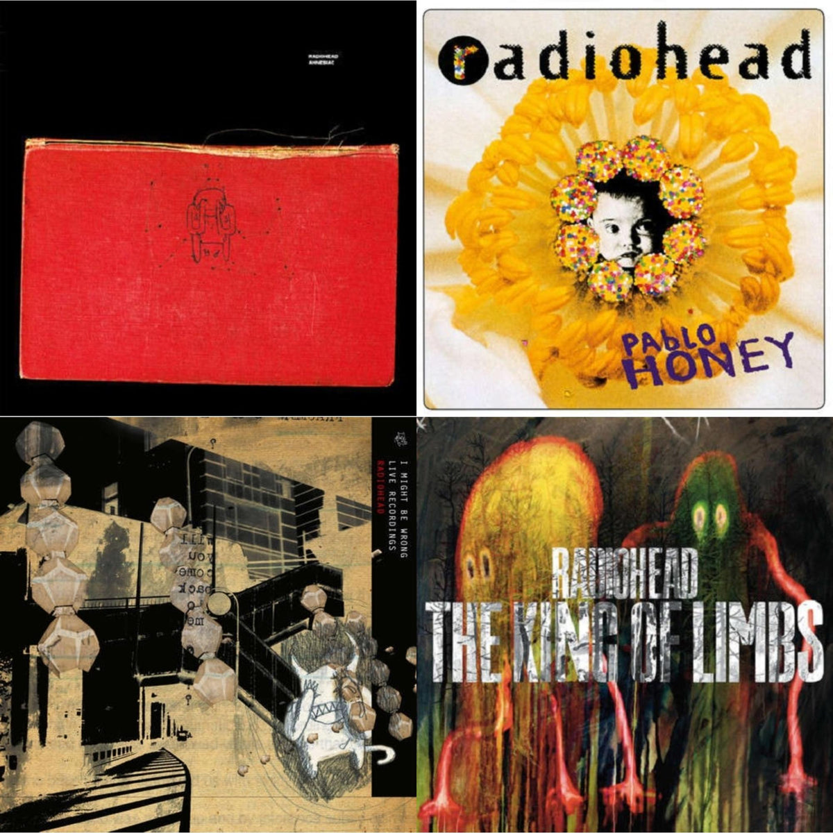 Pablo Honey (180G) & Amnesiac (2LP/180G) & I Might Be Wrong & King Of Limbs (180G)