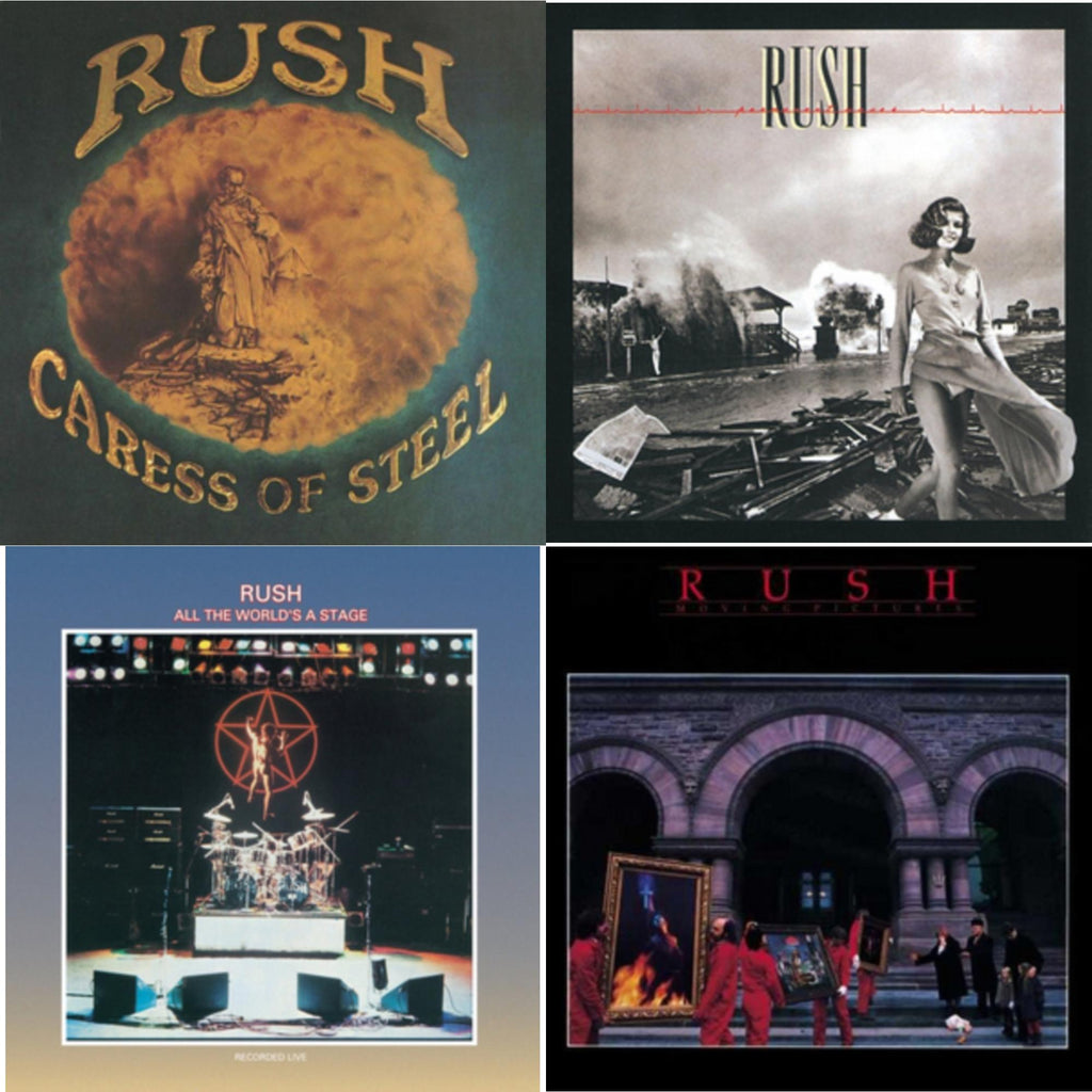 Caress Of Steel (180G/Dl Card) & All The World's A Stage (180G) & Permanent Waves (180G) & Moving Pictures (180G LP Vinyl/Dl Card)