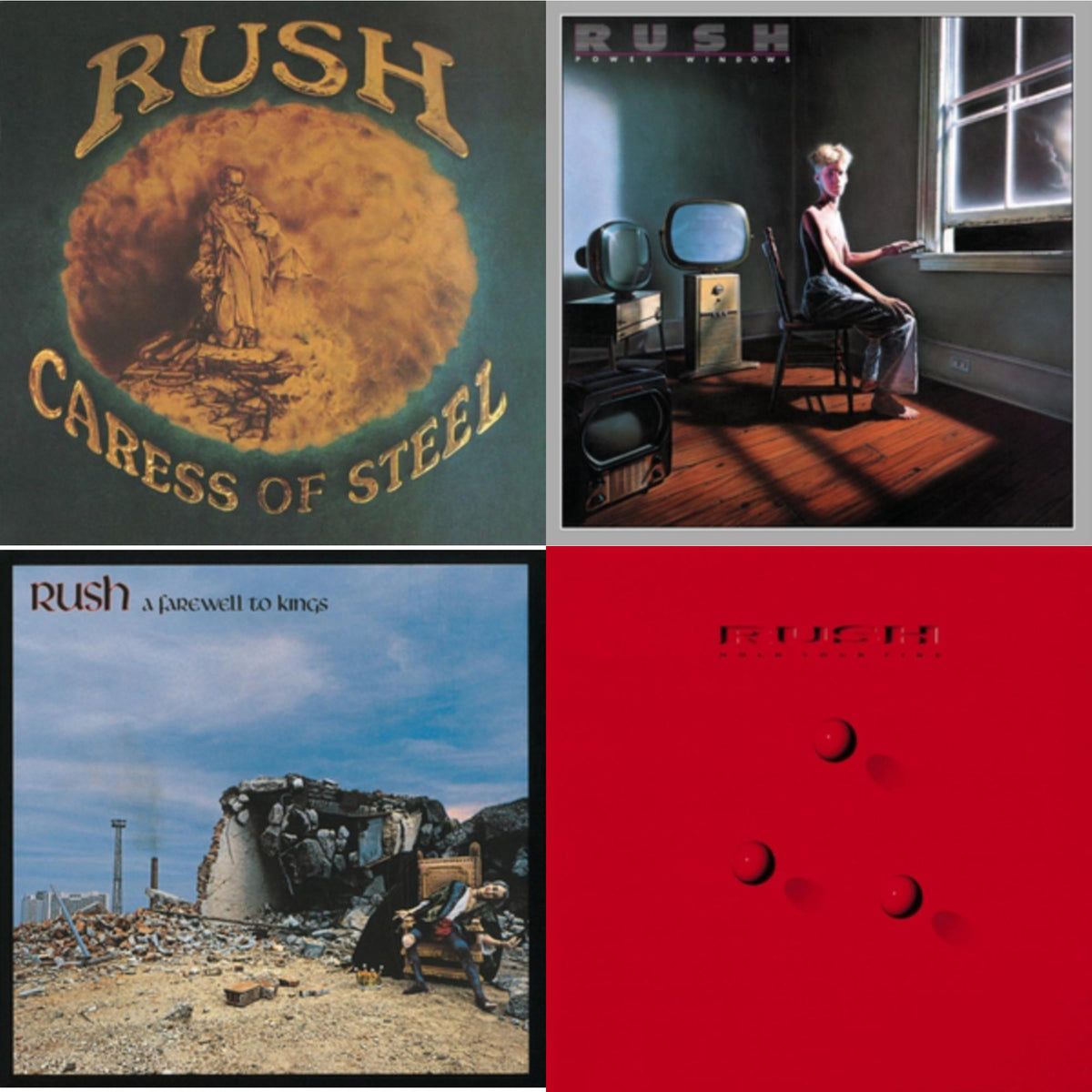 Caress Of Steel (180G/Dl Card) & Farewell To Kings (180G) & Power Windows (180G) & Hold Your Fire (180G)