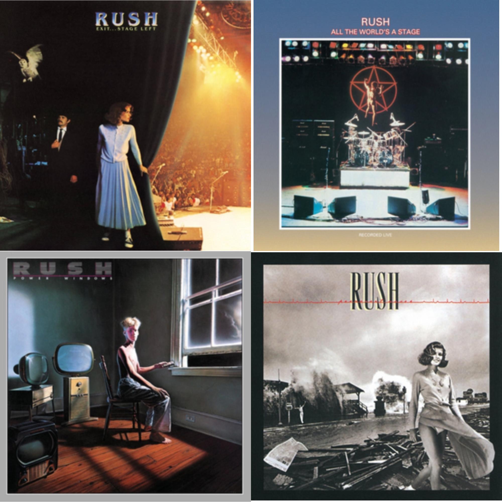 All The World's A Stage (180G) & Permanent Waves (180G) & Exit Stage Left (180G) & Power Windows (180G)
