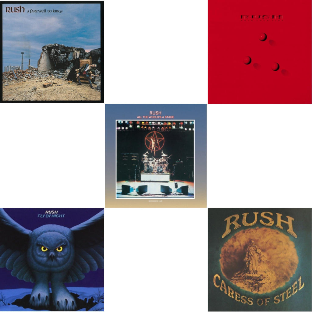 Fly By Night (180G) & Caress Of Steel (180G/Dl Card) & All The World's A Stage (180G) & Farewell To Kings (180G) & Hold Your Fire (180G)