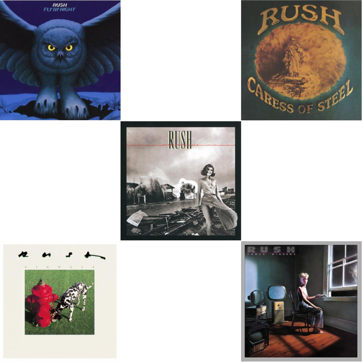 Fly By Night (180G) & Caress Of Steel (180G/Dl Card) & Permanent Waves (180G) & Signals (180G) & Power Windows (180G)