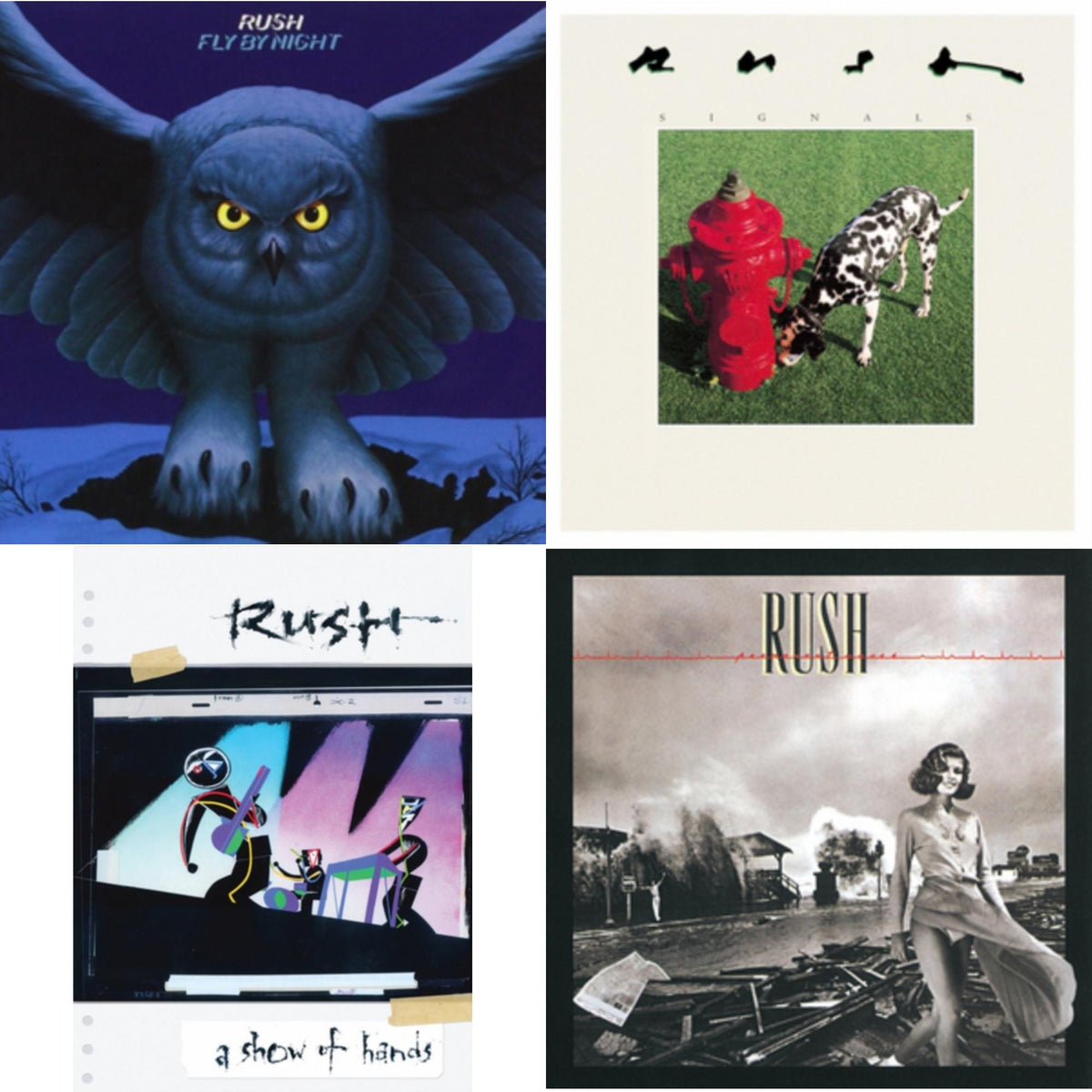 Fly By Night (180G) & Permanent Waves (180G) & Signals (180G) & Show Of Hands (180G)