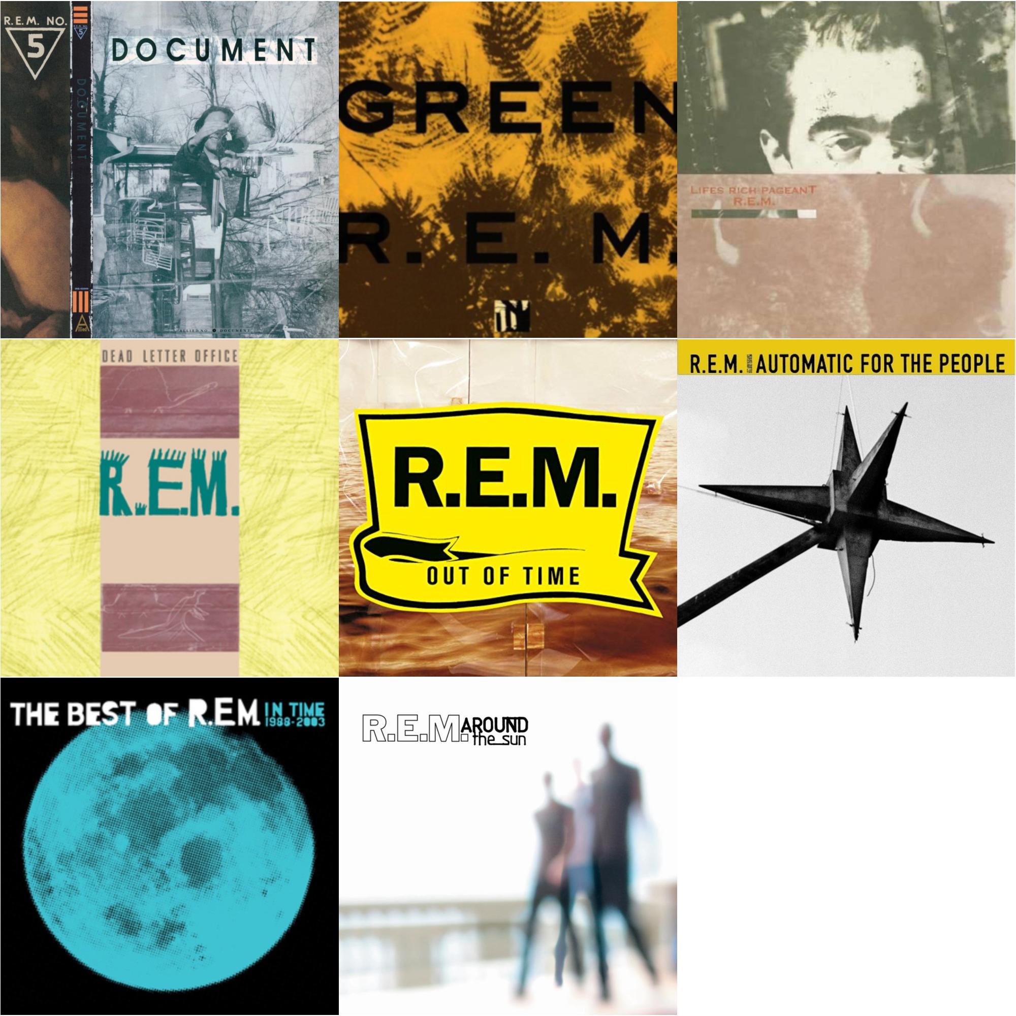 Document & Green & Lifes Rich Pageant & Dead Letter Office & Out Of Time & Automatic For The People (25Th Anniversary Deluxe Edition) & In Time: The Best Of R.E.M. 1988-2003 (2LP/180G) & Around The Sun (2LP)