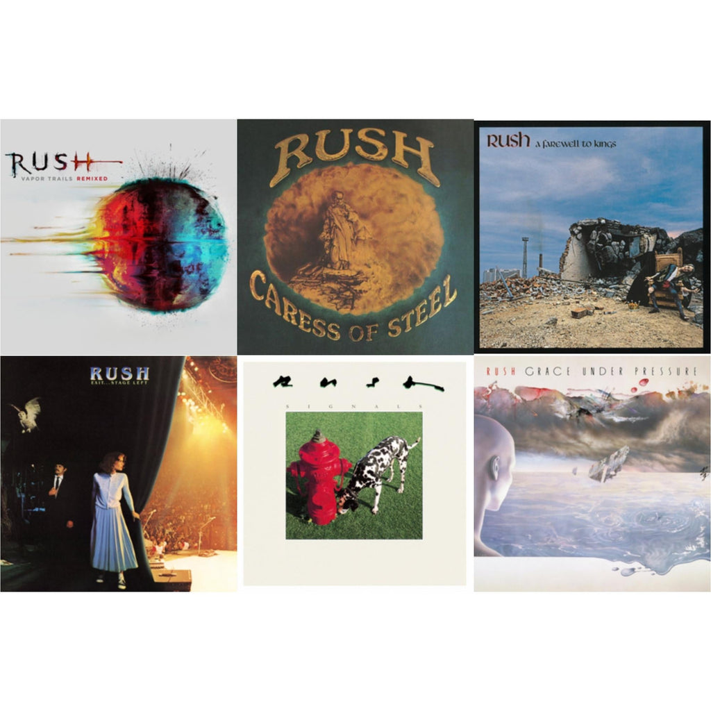 Vapor Trails (Remixed) & Caress Of Steel (180G/Dl Card) & Farewell To Kings (180G) & Exit Stage Left (180G) & Signals (180G) & Grace Under Pressure (180G)