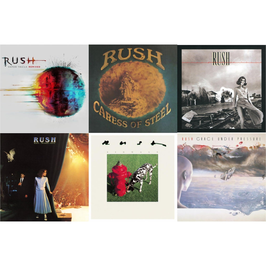 Vapor Trails (Remixed) & Caress Of Steel (180G/Dl Card) & Permanent Waves (180G) & Exit Stage Left (180G) & Signals (180G) & Grace Under Pressure (180G)