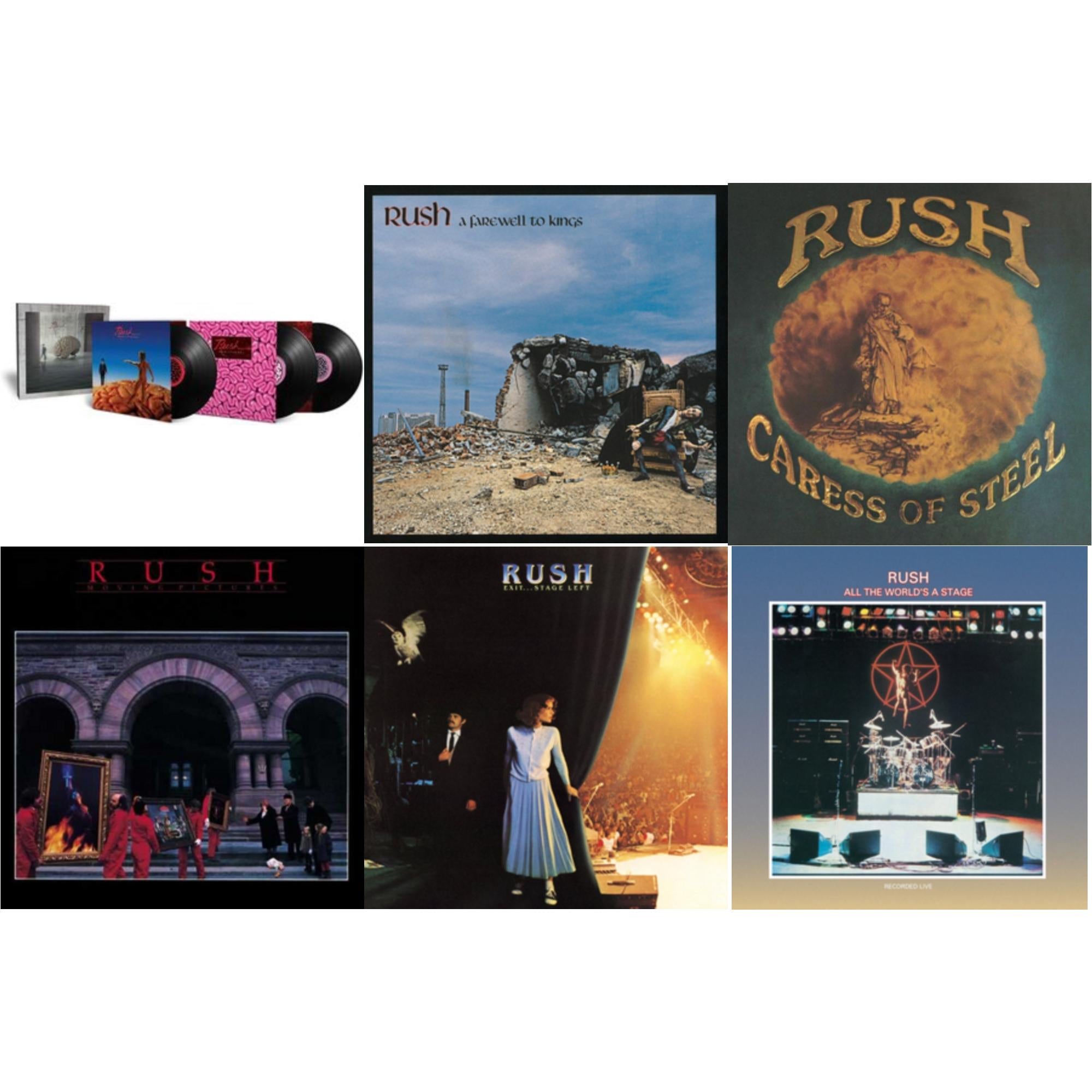 Rush - Hemispheres (40Th Anniversary/3 LP) & Farewell To Kings (180G) & Caress Of Steel (180G/Dl Card) & Moving Pictures (180G LP Vinyl/Dl Card) & Exit Stage Left (180G) & All The World's A Stage (180G)
