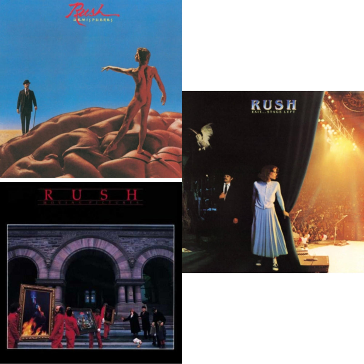 Hemispheres (180G) & Moving Pictures (180G LP Vinyl/Dl Card) & Exit Stage Left (180G)
