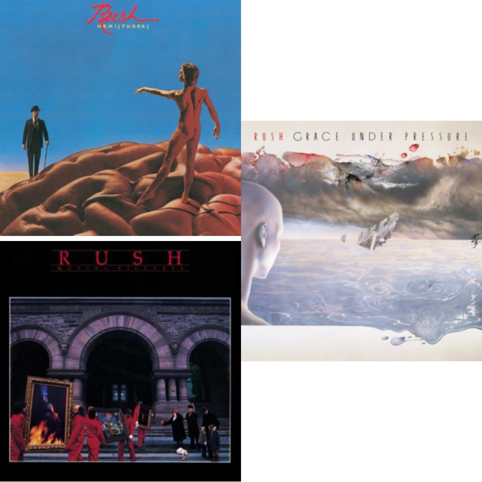 Hemispheres (180G) & Moving Pictures (180G LP Vinyl/Dl Card) & Grace Under Pressure (180G)