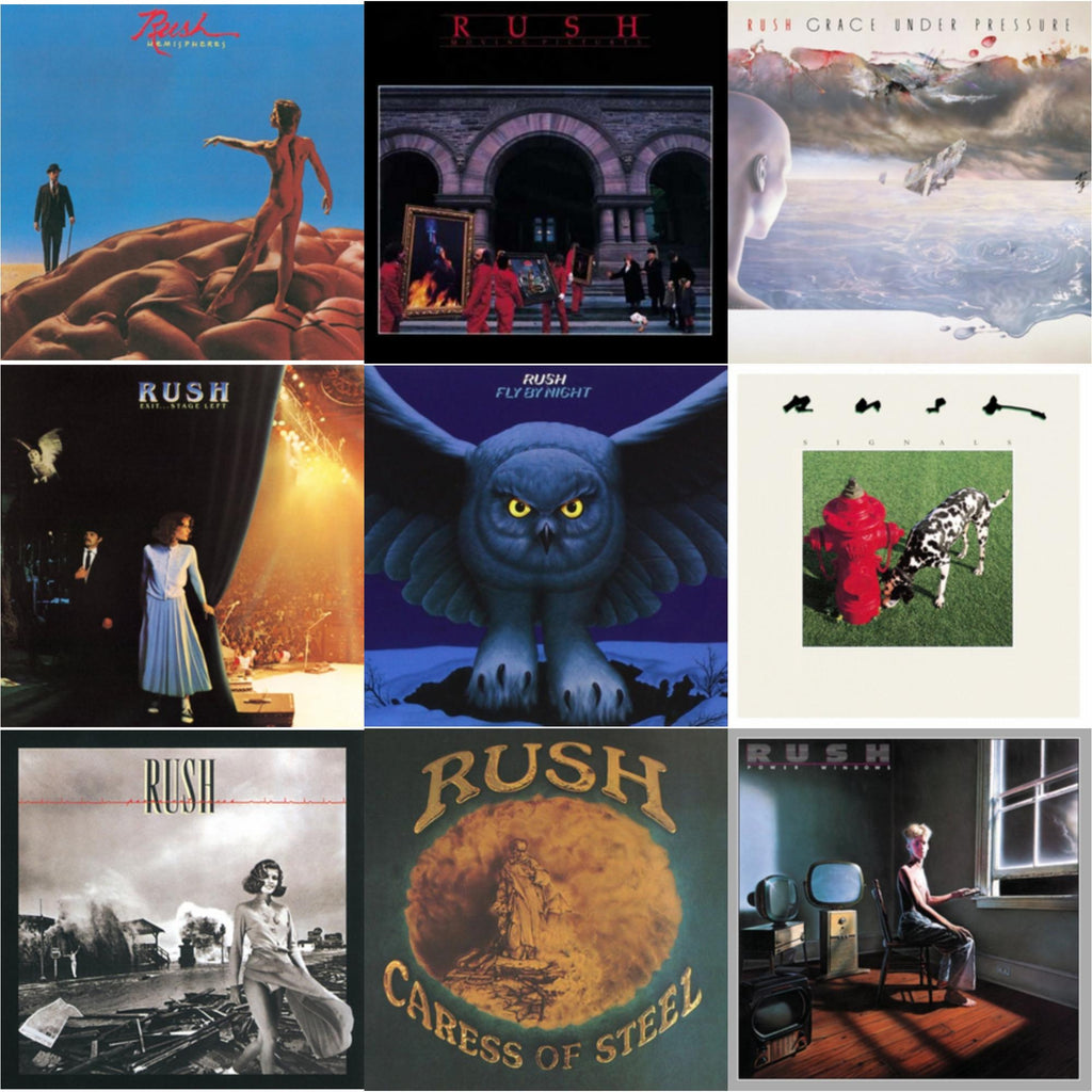 Fly By Night (180G) & Caress Of Steel (180G/Dl Card) & Hemispheres (180G) & Permanent Waves (180G) & Moving Pictures (180G LP Vinyl/Dl Card) & Exit Stage Left (180G) & Signals (180G) & Grace Under Pressure (180G) & Power Windows (180G)