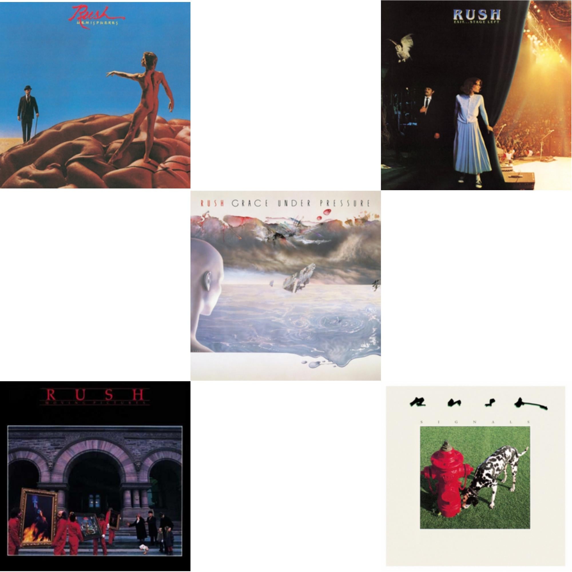 Hemispheres (180G) & Moving Pictures (180G LP Vinyl/Dl Card) & Exit Stage Left (180G) & Signals (180G) & Grace Under Pressure (180G)
