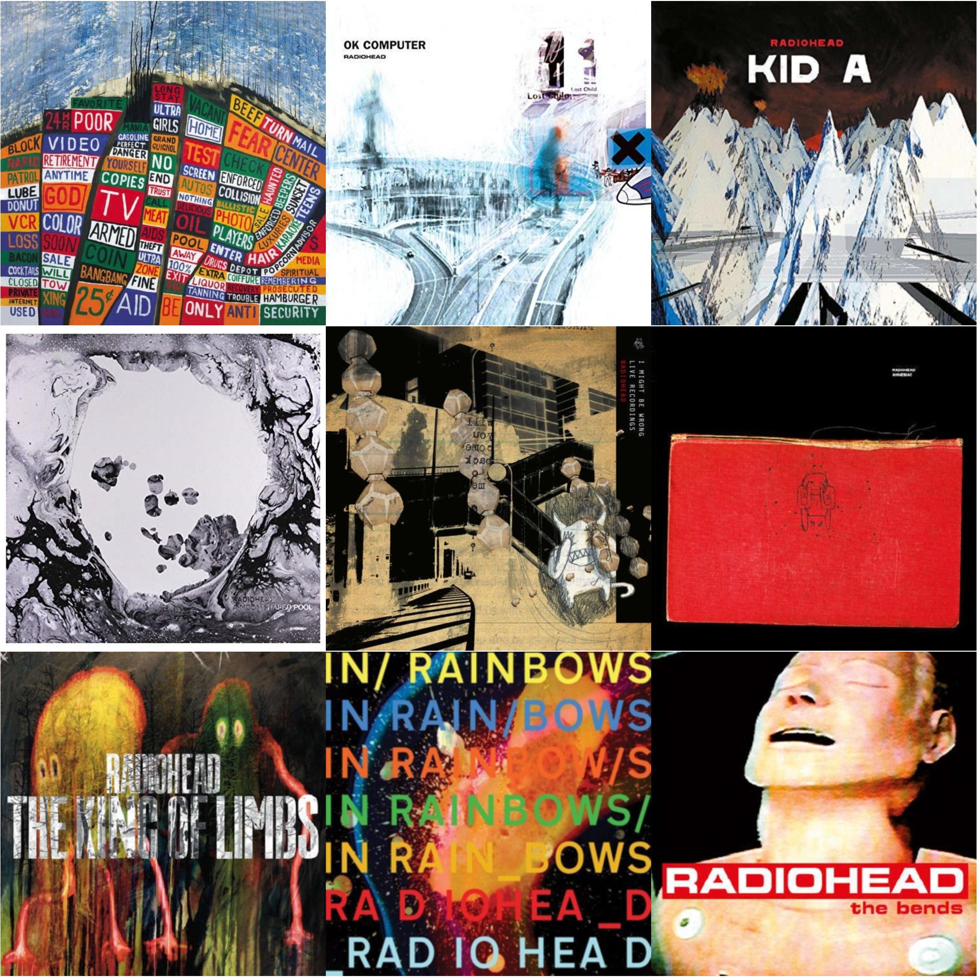 In Rainbows (180G) & Bends (180G) & Ok Computer (2LP/180G) & Kid A (2LP/180G) & Amnesiac (2LP/180G) & I Might Be Wrong & Hail To The Thief (2LP/45 RPM/180G) & King Of Limbs (180G) & Moon Shaped Pool (Foil Gatefold Cover)