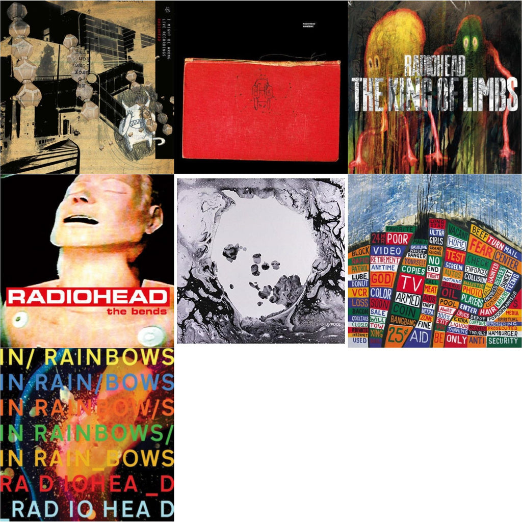 In Rainbows (180G) & Bends (180G) & Amnesiac (2LP/180G) & I Might Be Wrong & Hail To The Thief (2LP/45 RPM/180G) & King Of Limbs (180G) & Moon Shaped Pool (Foil Gatefold Cover)