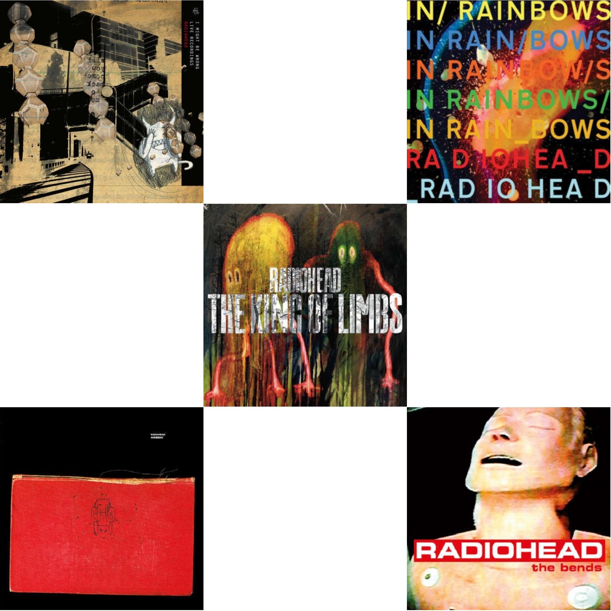 In Rainbows (180G) & Bends (180G) & Amnesiac (2LP/180G) & I Might Be Wrong & King Of Limbs (180G)